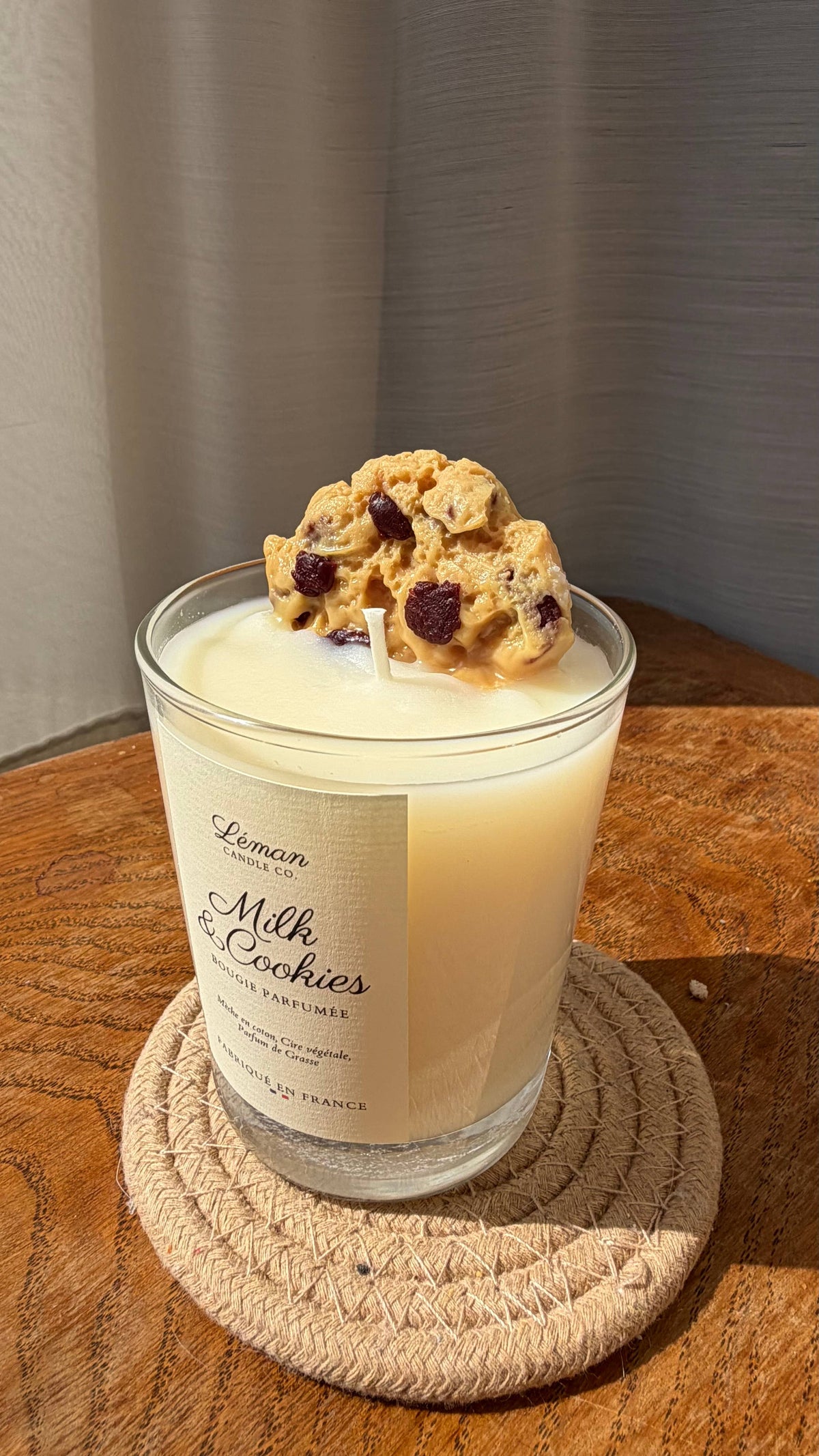 Handgjort ljus - Milk & Cookies
