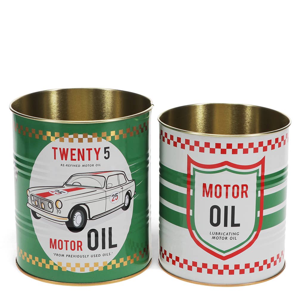 Plåtburkar (2-pack) - Motorolja