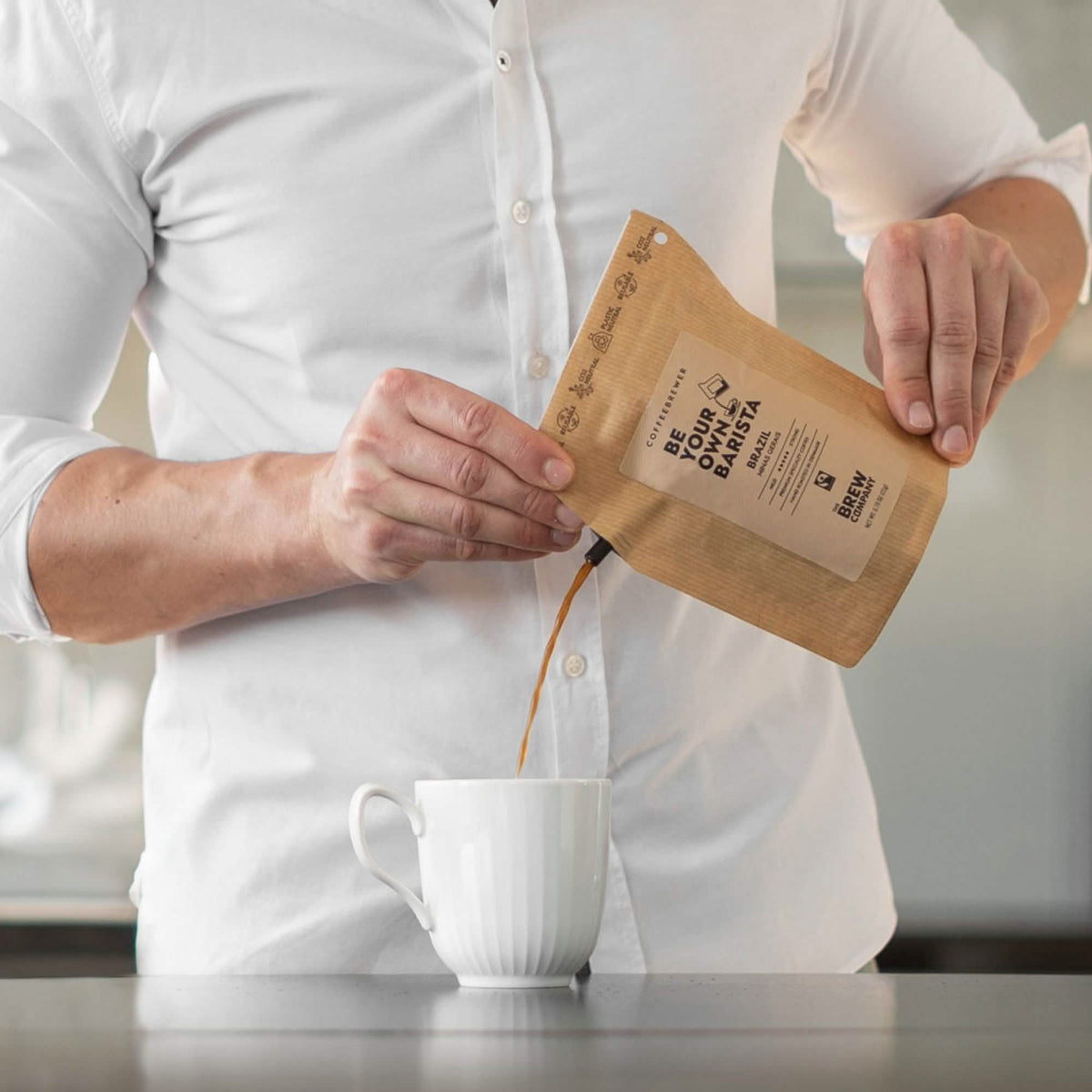 Brazilkaffe i påsbryggare