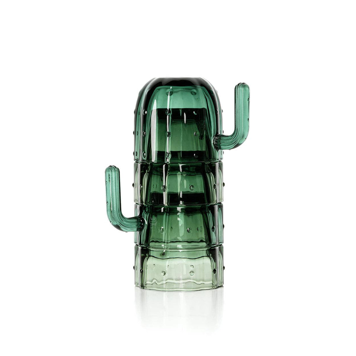 Kaktus-stapel-glas - Set om 4