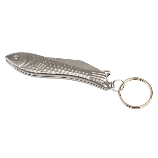Fiskformad fickkniv med nyckelring