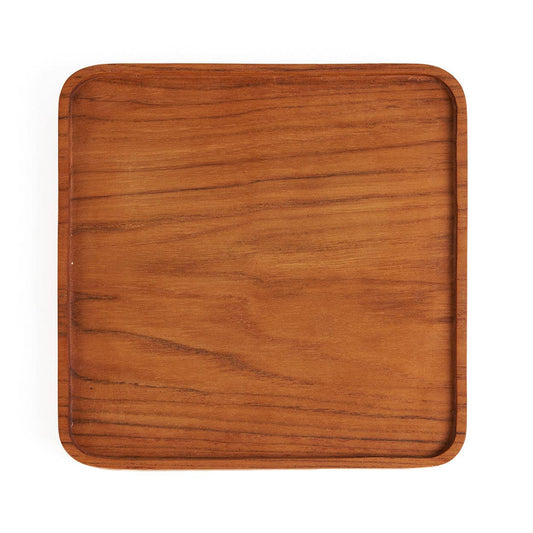 Tallrik i teak 15x15 cm