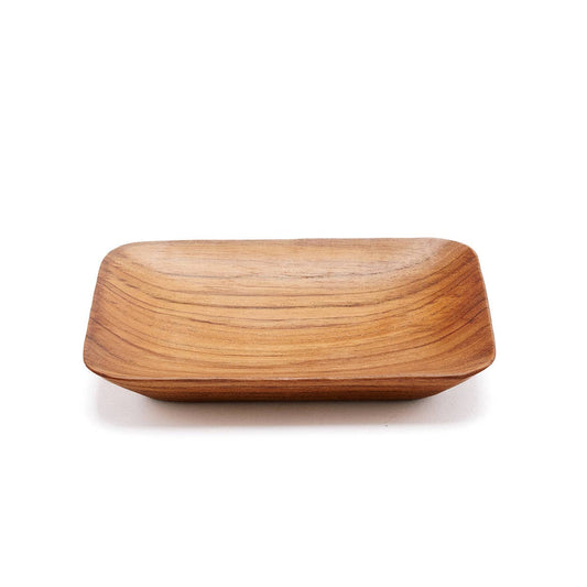 Fat av teakrot 13x9 cm
