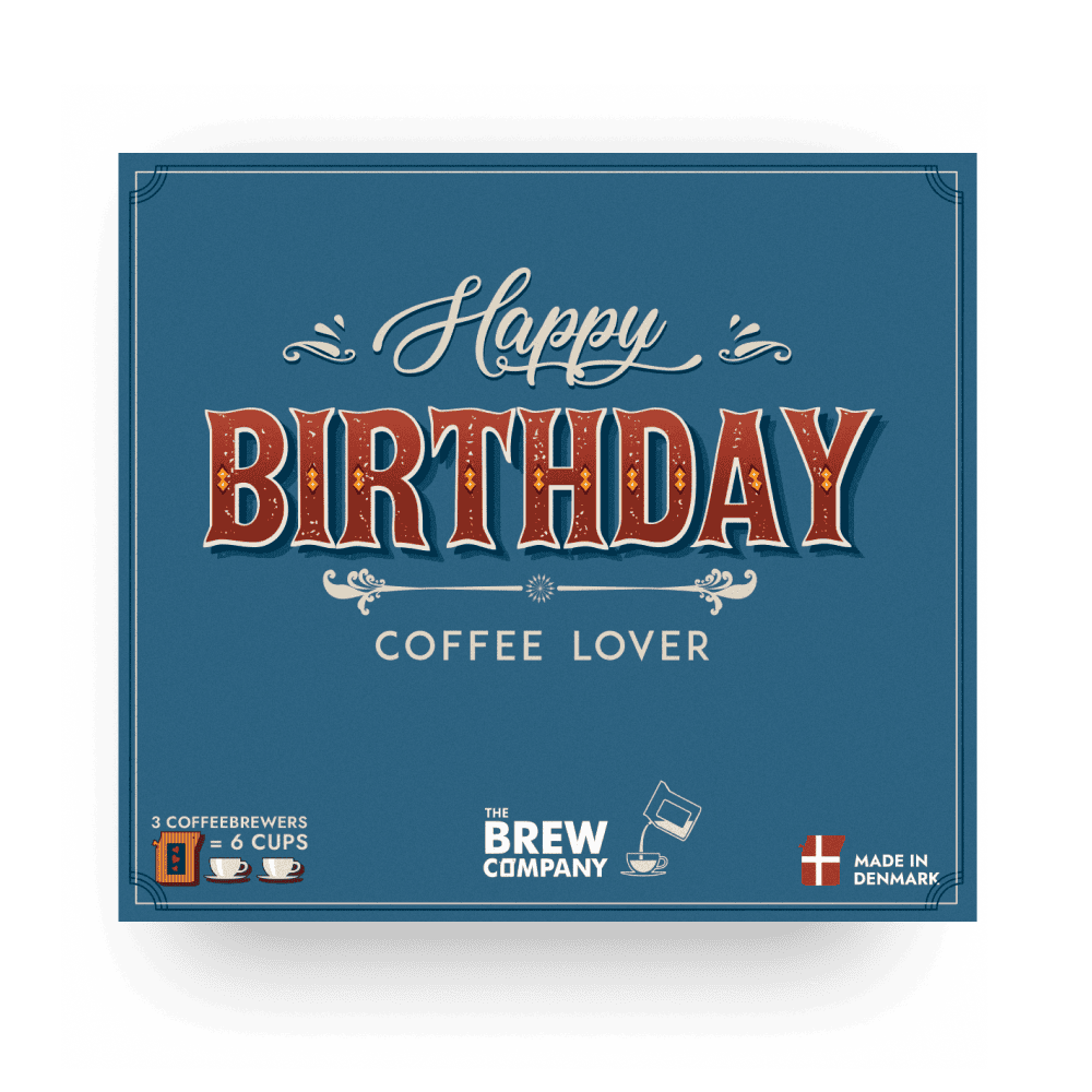 Grattis på födelsedagen Specialkaffe 3 st Presentbox