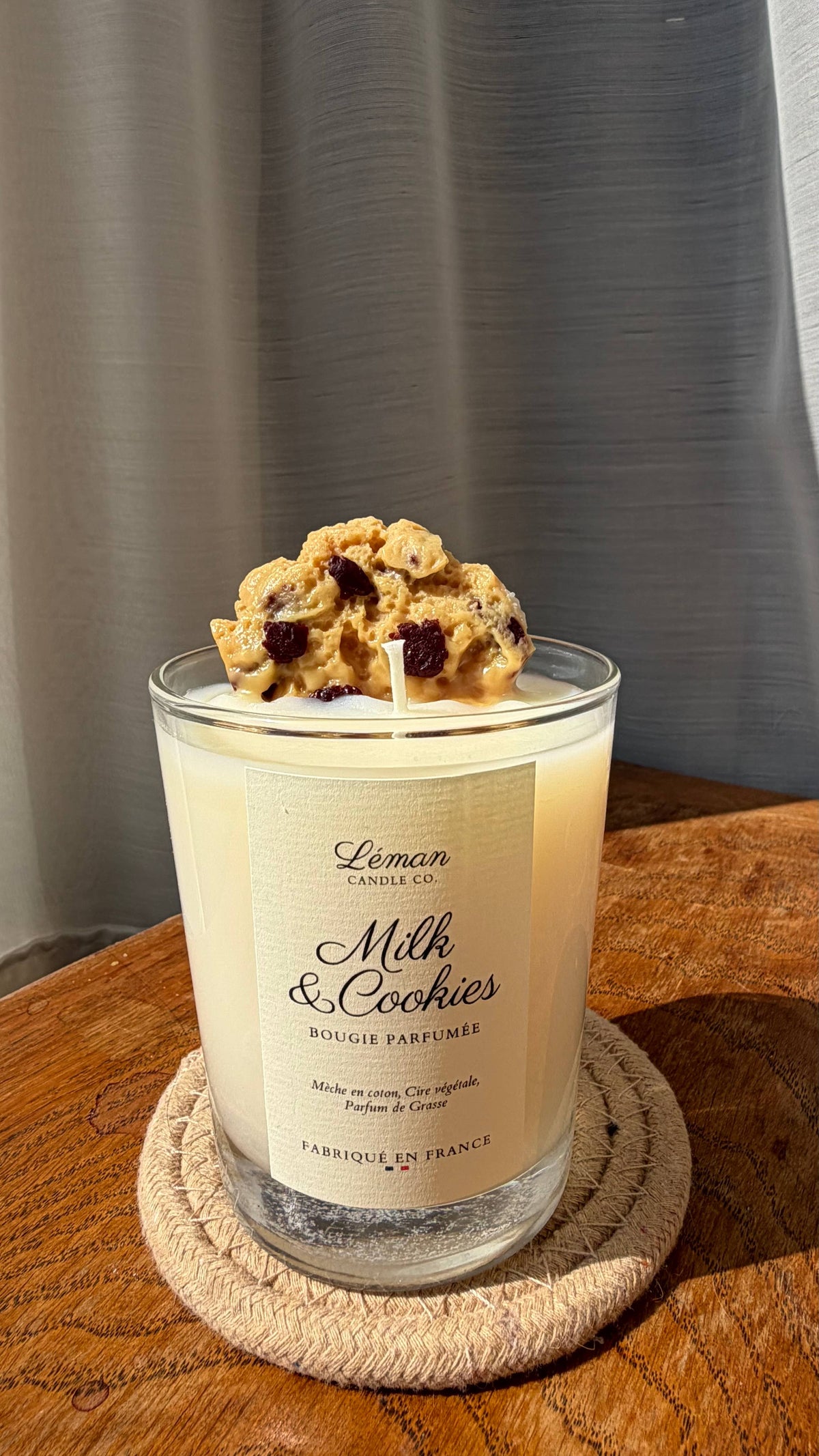 Handgjort ljus - Milk & Cookies