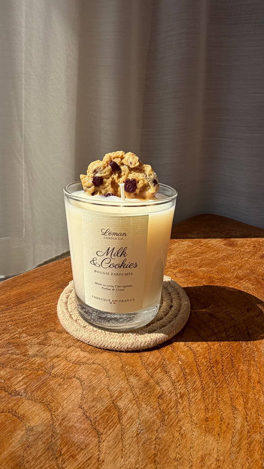 Handgjort ljus - Milk & Cookies