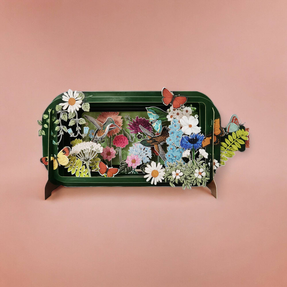 Kolibris pop-up Kort