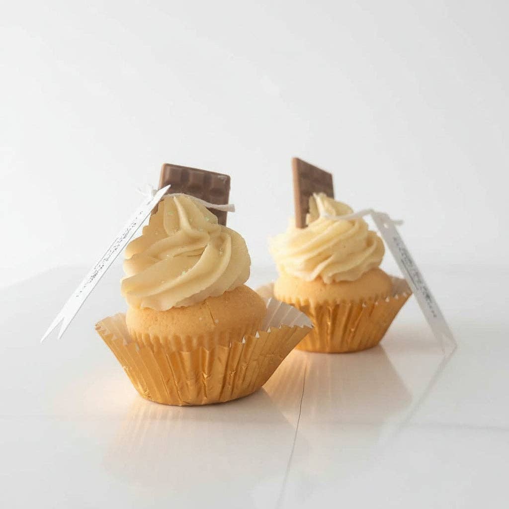 Handgjorda ljus - Vaniljcupcakes 4 pack