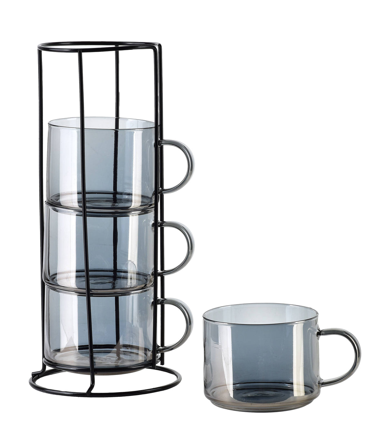 Koppset med ställ, grå