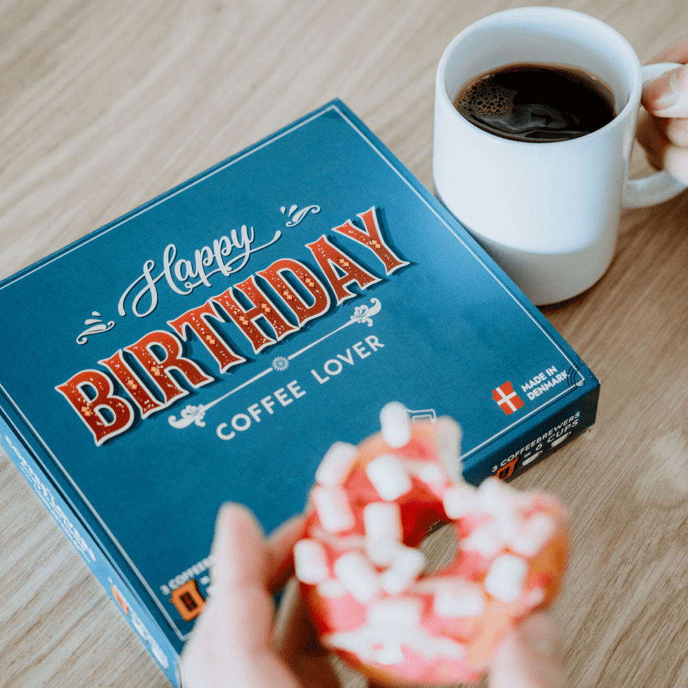 Grattis på födelsedagen Specialkaffe 3 st Presentbox