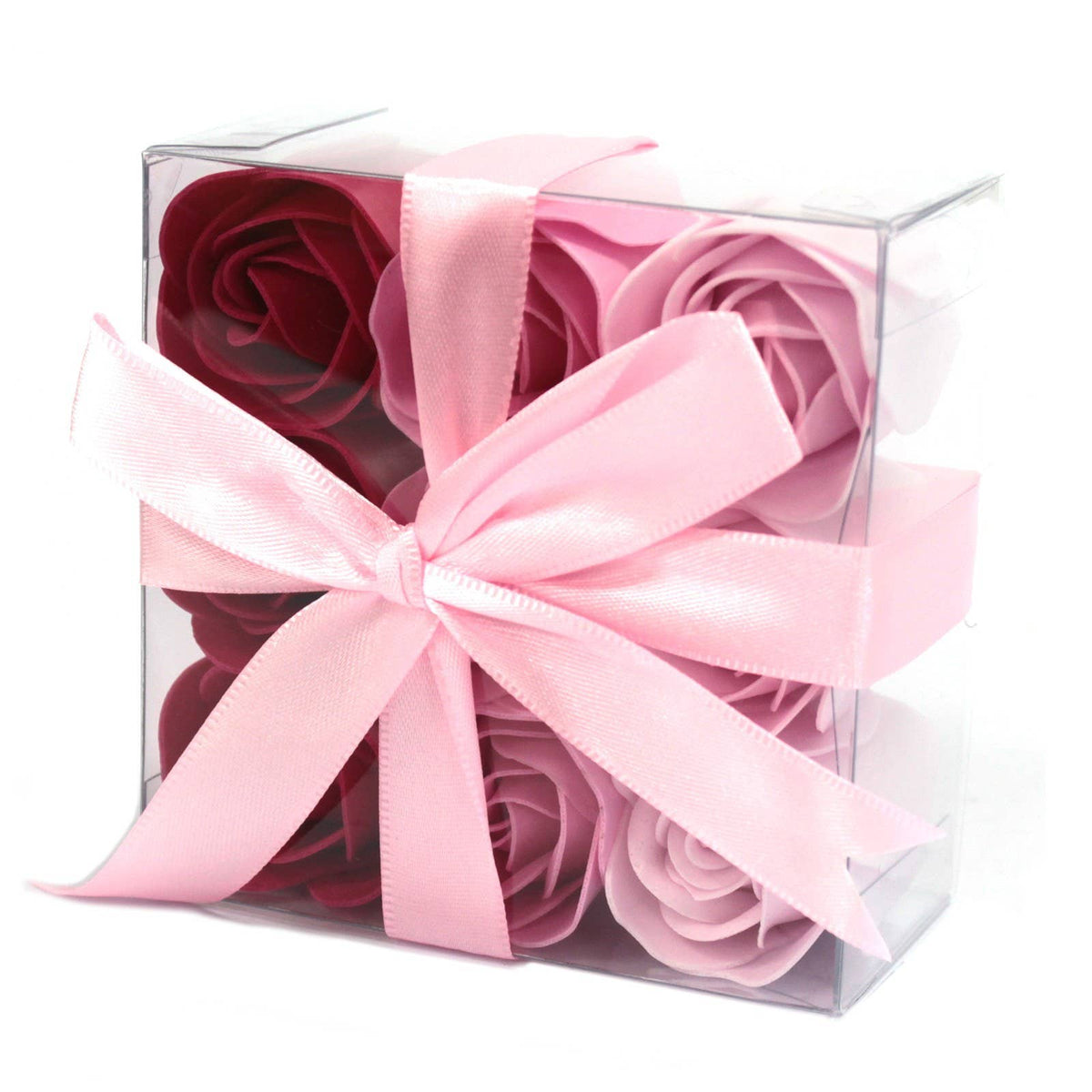 Tvålblommor – rosa rosor, set om 9