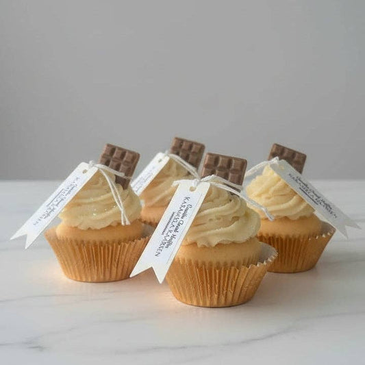 Handgjorda ljus - Vaniljcupcakes 4 pack