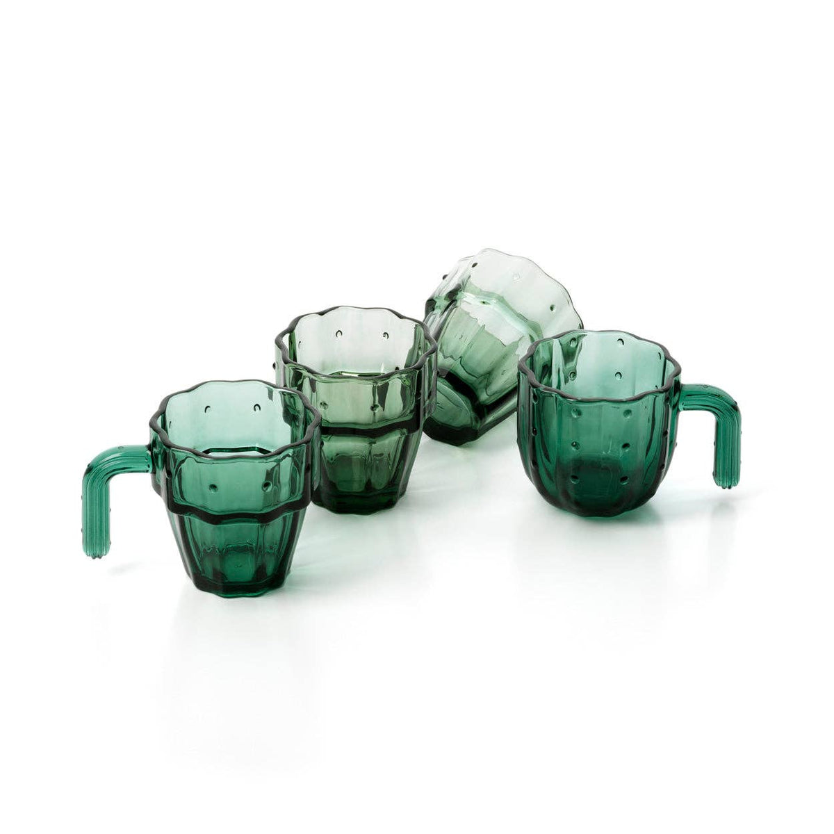 Kaktus-stapel-glas - Set om 4