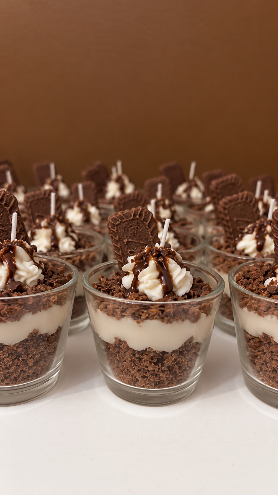 Handgjort ljus - Chokladkaka