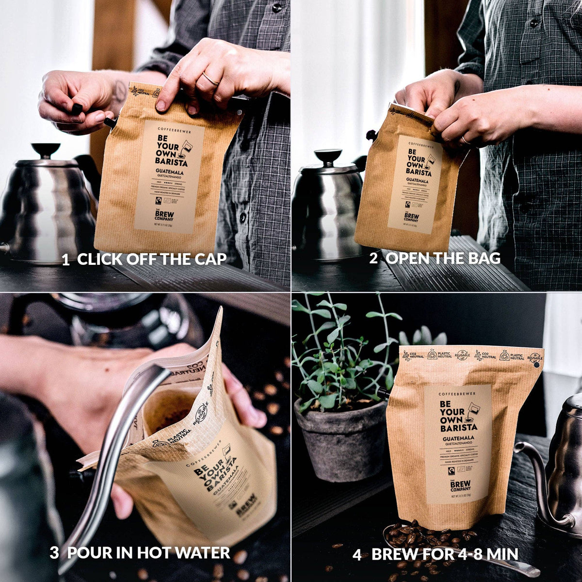 Brazilkaffe i påsbryggare
