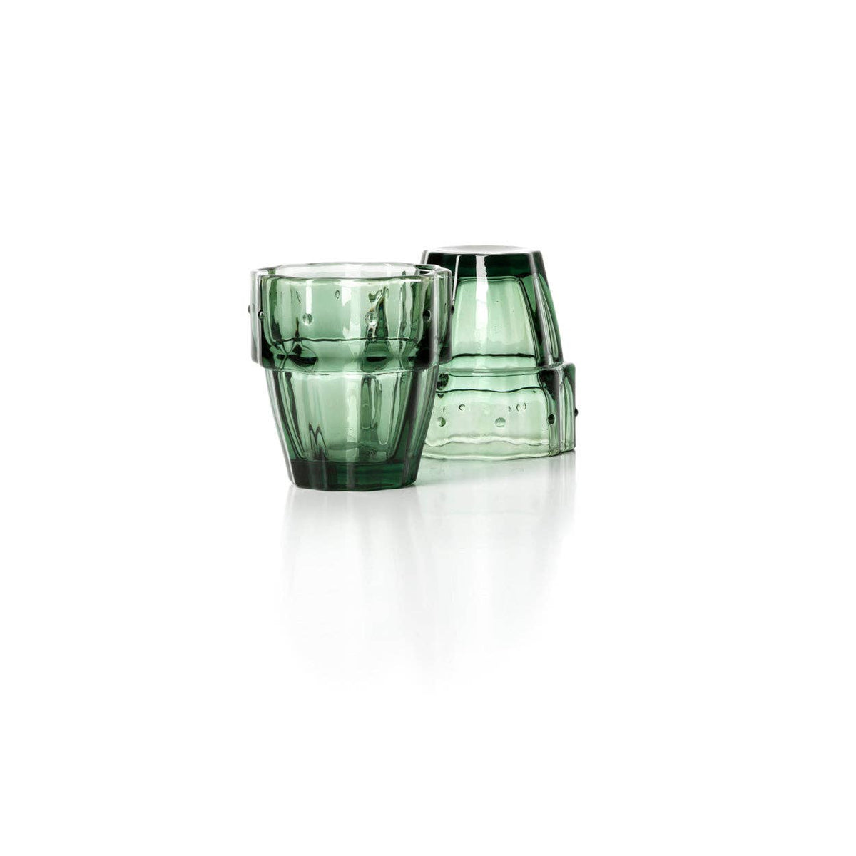 Kaktus-stapel-glas - Set om 4