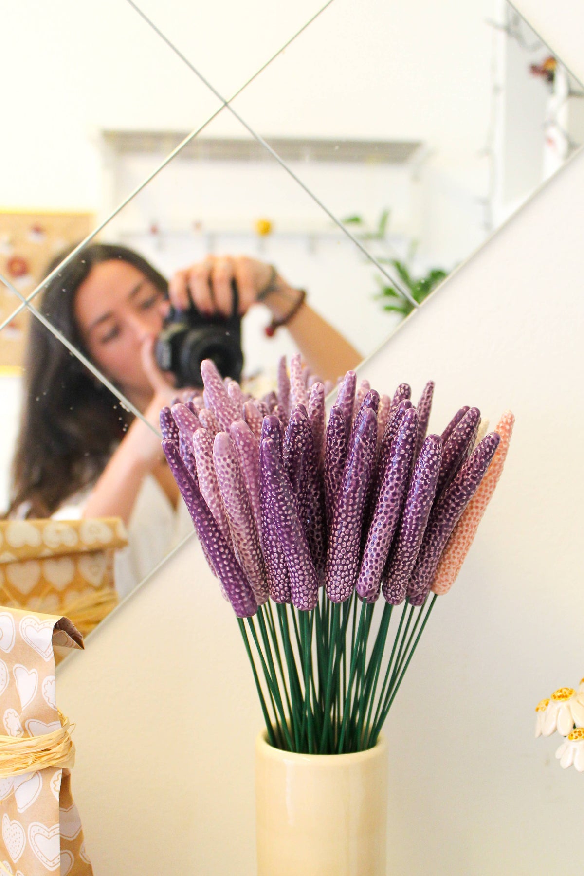 Lavendel i keramik, 1 stk