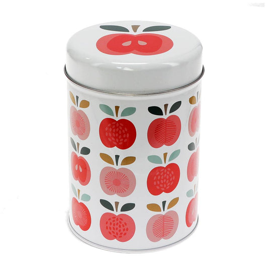 Förvaringsburk i plåt – vintageäpple